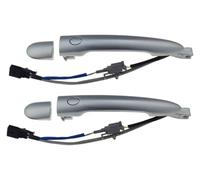 ABHBVGZFZT Poignée De Porte pour Renault pour Koleos I 2.0 DCi 4x4 2008 - 2024 À L'extérieur Réparation De Poignée Porte Voiture Passager(2 Pcs Rear Pair)
