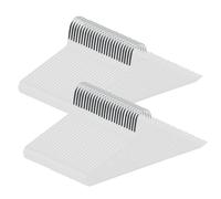 ABHENG Cintres Pantalons, Lot de 50, Accessoires de Rangement, Enfilage Facile, Chromé, Gain de Place, Porte-Pantalon Antiglisse, 38 x 0,5 x 13 cm, Blanc, AIY0550W