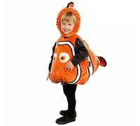 Abhpjuy Costume d'Halloween pour enfant Finding Nemo Costume de poisson clown Vêtements de Noël Carnaval Combinaison (XS) (85-100cm)