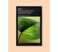 Abib Masque tissu pour le visage à l’extrait de cœur-de-feuille Gummy Sheet Mask Heartleaf Sticker - 27 ml / 1 pc