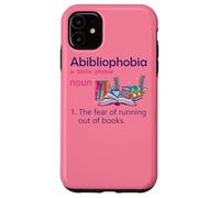 Abibliophobia Définition de Lecture Nerd Book Lovers Geek Girls Coque pour iPhone 11