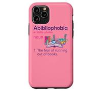 Abibliophobia Définition de Lecture Nerd Book Lovers Geek Girls Coque pour iPhone 11 Pro