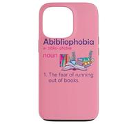 Abibliophobia Définition de Lecture Nerd Book Lovers Geek Girls Coque pour iPhone 13 Pro