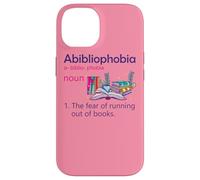 Abibliophobia Définition de Lecture Nerd Book Lovers Geek Girls Coque pour iPhone 14