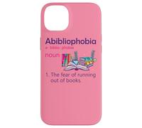 Abibliophobia Définition de Lecture Nerd Book Lovers Geek Girls Coque pour iPhone 14 Plus