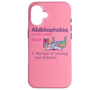 Abibliophobia Définition de Lecture Nerd Book Lovers Geek Girls Coque pour iPhone 16