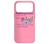 Abibliophobia Définition de Lecture Nerd Book Lovers Geek Girls Coque pour iPhone 17 Pro Max