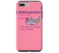 Abibliophobia Définition de Lecture Nerd Book Lovers Geek Girls Coque pour iPhone 7 Plus/8 Plus