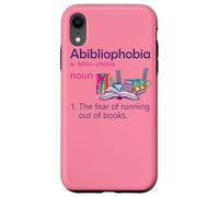 Abibliophobia Définition de Lecture Nerd Book Lovers Geek Girls Coque pour iPhone XR