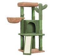 Abician Arbre à Chat 106,5 cm en Bois Petit Arbre à Chat de 42" Design Cactus avec Plateformes, Coussins Confortables, Poteaux en Sisal
