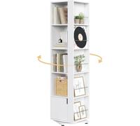 Abician Bibliothèque Rotative à 5 Niveaux Blanc