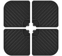 Abician Pied de Parasol Lot de 4 Dalles de Parasol Carrées Lestage Base de Parasol de Jardin avec Poignée Patio Jardin Terrasse Piscine Restaurant 105 cm × 105 cm × 7,5 cm Noir