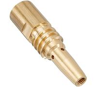 abicor Binzel 142.0159.5 Contact en laiton Pointe Support pour torche de soudage, filetage M6 x M14 x 1, longueur 70 mm (Lot de 5)