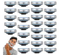 Abiemuce 28PCS Lames Mach 3, Rasoirs Mach 3, Lames de Rasoir Mach 3, Lames de Rasoir pour Hommes, Recharges de Lames Mach 3 Lame de Rasoir, Lames de Rasoir pour Hommes Adaptées Mach3