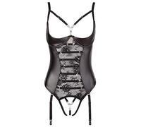 Abierta Fina - body ouvert en dentelle (noir) - 80B/M