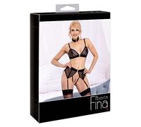 Abierta Fina Soutien-gorge Set Noir L