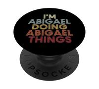 Abigael Name Abigael Personalized Name First Given PopSockets PopGrip Adhésif