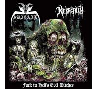 ABIGAIL / NEKROFILTH - F**K IN HELL’S EVIL BITCHES (LUCKY DIP - BLACK OR SPLATTER)