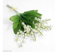 AbigailRose Lot de 6 muguets artificiels avec feuilles