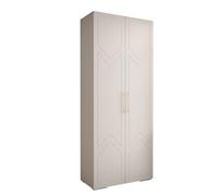 ABIKSMEBLE - Armoire à Portes Battantes - Placard Chambre - Penderie - Armoire de Rangement Chambre Manhattan RYFEL 8-1x Modules - Blanc - 236,7 cm (H) x 100 cm (L) x 47 cm (P)