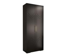 ABIKSMEBLE - Armoire à Portes Battantes - Placard Chambre - Penderie - Armoire de Rangement Chambre Manhattan RYFEL 8-1x Modules - Noir - 236,7 cm (H) x 100 cm (L) x 47 cm (P)