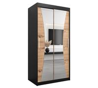 ABIKSMEBLE Armoire Porte coulissante Miroir Monaco - Armoire Chambre - Dressing Chambre Adulte - Penderie Vetement Dressing - Garde Robe - Placard Chambre - Armoire 2 Portes - Closet