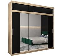 ABIKSMEBLE Armoire Porte coulissante Miroir Tokyo 2 - Armoire Chambre - Dressing Chambre Adulte - Penderie Vetement Dressing - Garde Robe - Placard Chambre - Armoire 3 Portes - Closet