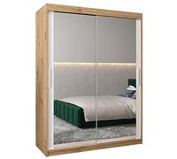 ABIKSMEBLE Armoire Porte coulissante Miroir Tokyo 3 - Armoire Chambre - Dressing Chambre Adulte - Penderie Vetement Dressing - Garde Robe - Placard Chambre - Armoire 2 Portes - Closet