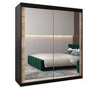 ABIKSMEBLE Armoire Porte coulissante Miroir Tokyo 3 - Armoire Chambre - Dressing Chambre Adulte - Penderie Vetement Dressing - Garde Robe - Placard Chambre - Armoire 2 Portes - Closet