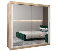 ABIKSMEBLE Armoire Porte coulissante Miroir Tokyo 3 - Armoire Chambre - Dressing Chambre Adulte - Penderie Vetement Dressing - Garde Robe - Placard Chambre - Armoire 2 Portes - Closet