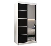 ABIKSMEBLE Armoire Porte coulissante Miroir Verona 2 - Dressing Chambre Adulte - Penderie Vetement Dressing - Garde Robe - Placard Chambre - Armoire 2 Portes - Closet