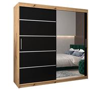 ABIKSMEBLE Armoire Porte coulissante Miroir Verona 2 - Dressing Chambre Adulte - Penderie Vetement Dressing - Garde Robe - Placard Chambre - Armoire 2 Portes - Closet