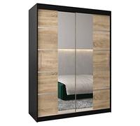 ABIKSMEBLE Armoire Porte coulissante Miroir Verona 4 - Armoire Chambre - Dressing Chambre Adulte - Penderie Vetement Dressing - Garde Robe - Placard Chambre - Armoire 2 Portes - Closet