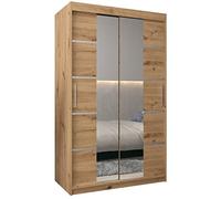 ABIKSMEBLE Armoire Porte coulissante Miroir Verona 4 - Dressing Chambre Adulte - Penderie Vetement Dressing - Garde Robe - Placard Chambre - Armoire 2 Portes - Closet