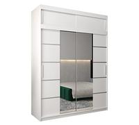 ABIKSMEBLE Armoire Porte coulissante Miroir Verona 4 - Dressing Chambre Adulte - Penderie Vetement Dressing - Garde Robe - Placard Chambre - Armoire 2 Portes - Closet