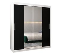 ABIKSMEBLE Armoire Tokyo 1 Avec Porte Coulissante Miroir - Dressing Adulte - Penderie Vêtement - Garde Robe - Placard - Closet