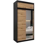 ABIKSMEBLE Armoire Tokyo 2 - Dressing Chambre Adulte - Penderie Vêtement Dressing - Garde-Robe 2 Portes Coulissantes avec Miroir