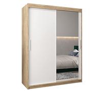 ABIKSMEBLE Armoire Tokyo 2 - Dressing Chambre Adulte - Penderie Vêtement Dressing - Garde-Robe 2 Portes Coulissantes avec Miroir