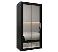 ABIKSMEBLE Armoire Tokyo 3 Avec Porte Coulissante Miroir - Dressing Adulte - Penderie Vêtement - Garde Robe - Placard Chambre - Closet