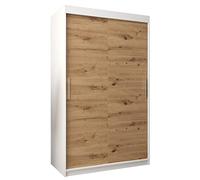 ABIKSMEBLE Armoire Tokyo - Porte Coulissante - Dressing Adulte - Penderie Vêtement - Garde Robe - Placard - 2 Portes - Closet