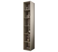 ABIKSMEBLE Inova 1 Bibliothèque - Bibliothèque Étagère Colonne - Meuble de Rangement - pour Salon, Chambre à Coucher, Chambre d'enfant - 236,7x40x45cm - Cachemire
