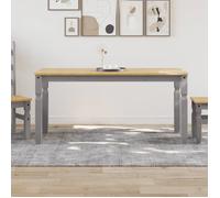 ABIL Table à manger Corona gris 160x80x75 cm bois massif de pin A4005718 En Stock