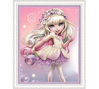 Abillyn - Kit de broderie au point de croix - Belle petite princesse estampillée avec motif imprimé - Kit de démarrage (Princess)