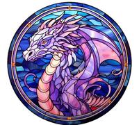 Abillyn Kit de broderie au point de croix motif dragon estampillé avec motif imprimé (dragon)