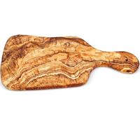 Abio IRREGOLARE PL006.3.E Planche à découper en bois d'olivier 46 x 20 x 2,5 cm Planche à découper en bois de cuisine Planche à découper en bois Plateau de service Planche à petit-déjeuner