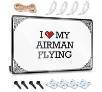 Abipuir Bar Metal Tin Sign I Love My Airman Flying Tin Sign Sous-sol Décor Cadeaux bon marché Moins de 10 Dollars (couleur : couleur, taille : 20 x 30 cm)