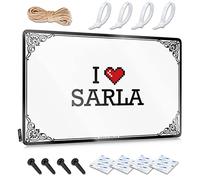Abipuir Bro Cave Sign I Love Sarla Plaque en étain Things Under 10 Dollars Man Cave Decor (couleur : couleur, taille : 30 x 40 cm)
