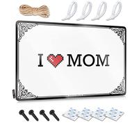 Abipuir In Home Bar Signs I Love Mom Tin Sign BBQ Signs Outdoor Fun Stuff (couleur : couleur, taille : 20 x 30 cm)