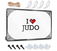 Abipuir Man Cave Decor and Accessories I Love Judo Tin Sign Funny Signs Gaming Room Accessories (couleur : couleur, taille : 20 x 30 cm)