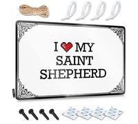 Abipuir Mancave Signs and Decor I Love My Saint Shepherd Tin Sign Outdoor Signs and Decor Outdoor Signs and Decor (Color : Color, Size : 30 x 40 cm)